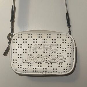 Marc Jacobs White Perforated Crossbody Bag
